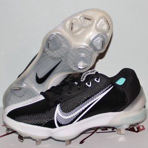 Nike Zoom Trout 7 Pro Metal Baseball Cleats Mens 7.5 Black White